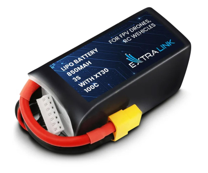 Bateria do drona ExtraLink LiPo 3S 850mAh XT30 100C Bateria do dronów FPV