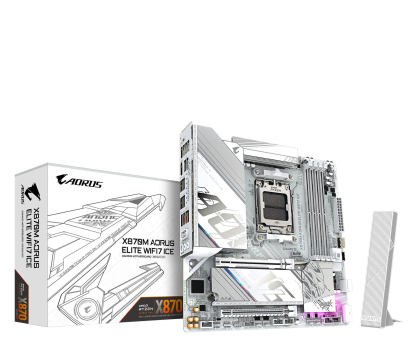 Płyta główna Socket AM5 Gigabyte X870M A ELITE WF7 ICE
