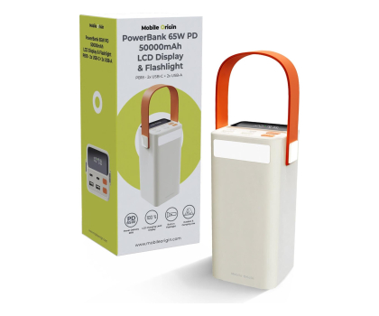 Powerbank Mobile Origin 50000 mAh TFT Display & Flashlight PB18 2xUSB-C + 2xUSB-A