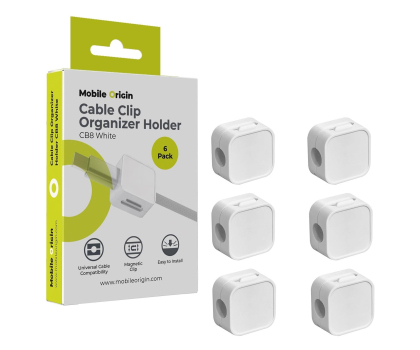 Organizer do kabli Mobile Origin Cable Cord Organizer Holder CB8 White