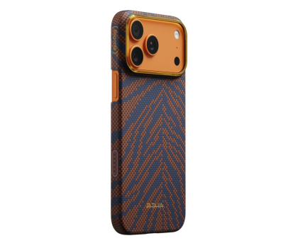 PITAKA Edge Case Breath of Veins do iPhone 17 Pro Max Burning Orang
