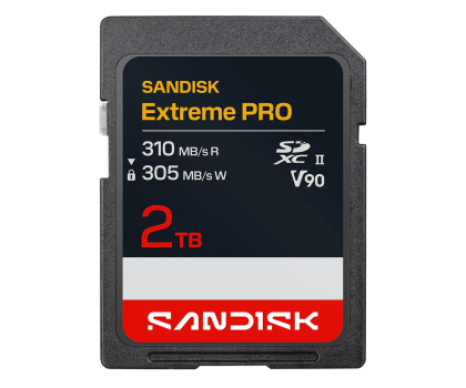 Karta pamięci SD Sandisk 2TB SDXC Extreme PRO UHS-II V90 310/305 MB/s