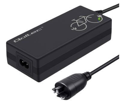 Ładowarka do rowerów elektrycznych Qoltec Ładowarka 36V/42V 2A, Wtyk Bosch 3-pin