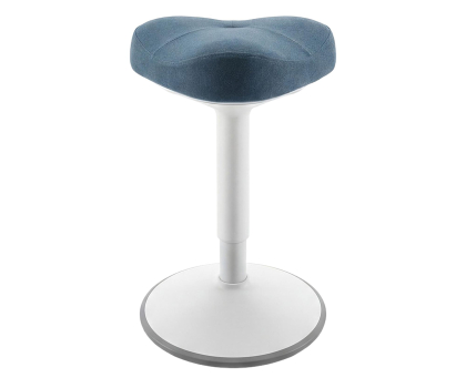 Fotel ergonomiczny Jan Nowak Stołek balansujący White-Dark Blue