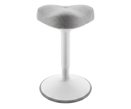 Fotel ergonomiczny Jan Nowak Stołek balansujący White-Grey