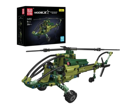 Zabawka edukacyjno-interaktywne Mould King Klocki konstrukcyjne Helikopter Badawczy 284 el. zestaw 2405