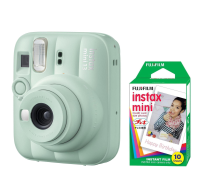Aparat natychmiastowy Fujifilm Instax Mini 13 zielony + wkłady (10 zdjęć)