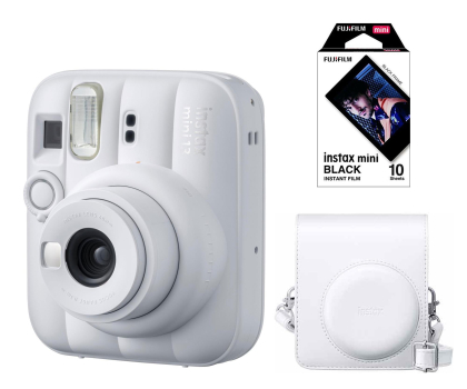 Aparat natychmiastowy Fujifilm Instax Mini 13 biały (wkłady + pokrowiec)