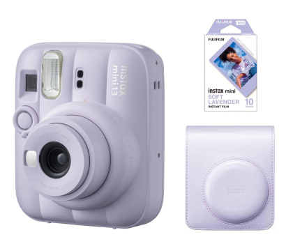 Aparat natychmiastowy Fujifilm Instax Mini 13 fioletowy (wkłady + pokrowiec)