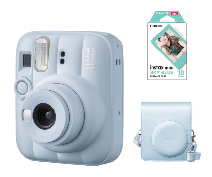 Aparat natychmiastowy Fujifilm Instax Mini 13 niebieski (wkłady + pokrowiec)