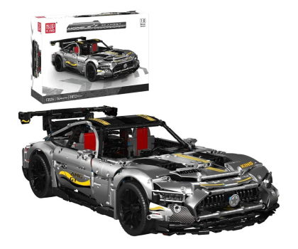 Zabawka edukacyjno-interaktywne Mould King Klocki konstrukcyjne Samochód Sportowy Quicksilver srebrny 2
