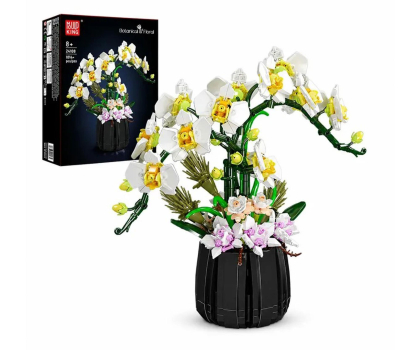 Zabawka edukacyjno-interaktywne Mould King Klocki konstrukcyjne Bonsai z orchideą 1014 el. zestaw 24108