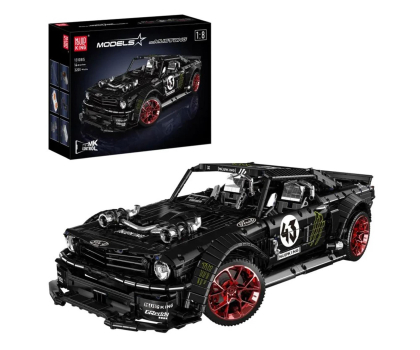 Zabawka edukacyjno-interaktywne Mould King Klocki konstrukcyjne Mustang czarny 2943 el. zestaw 13108S
