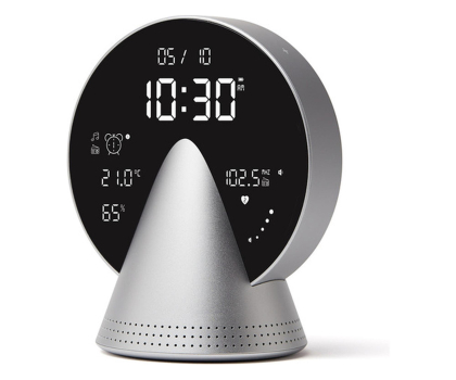 Budzik i radiobudziki LEXON Conic Clock Aluminium
