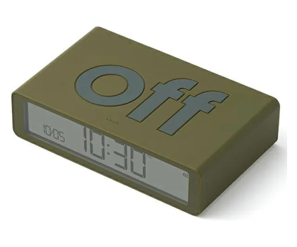 Budzik i radiobudziki LEXON Flip Classic Khaki LR157K9