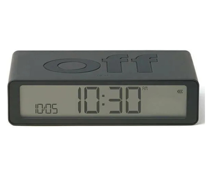 Budzik i radiobudziki LEXON Flip Classic Dark Grey LR157G3
