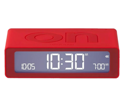 Budzik i radiobudziki LEXON Flip Mini Red LR158R4