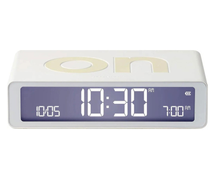 Budzik i radiobudziki LEXON Flip Classic White LR157W9