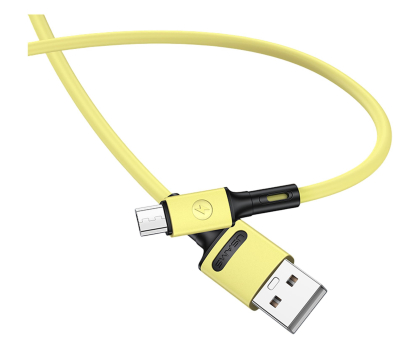 Kabel USB USAMS Kabel U52 microUSB 2A Fast Charge 1m żółty