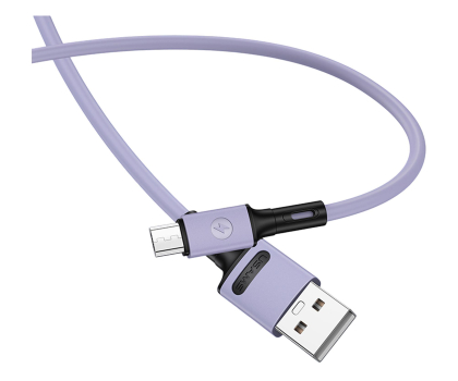 Kabel USB USAMS Kabel U52 microUSB 2A Fast Charge 1m purpurowy SJ435USB04