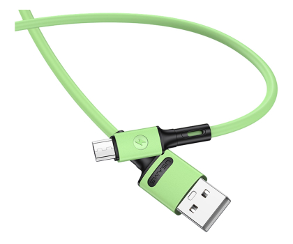 Kabel USB USAMS Kabel U52 microUSB 2A Fast Charge 1m zielony