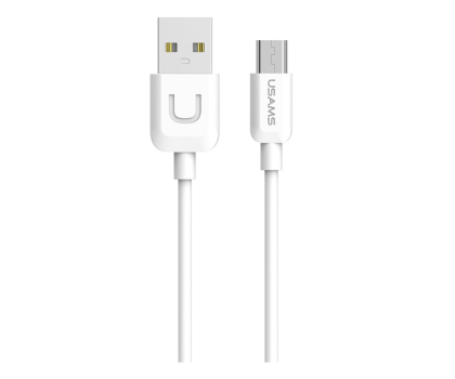 Kabel USB USAMS Kabel U-Turn microUSB 1m biały (US-SJ098)