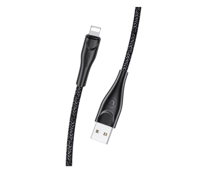 Kabel Lightning USAMS Kabel pleciony lightning 1m 2A czarny