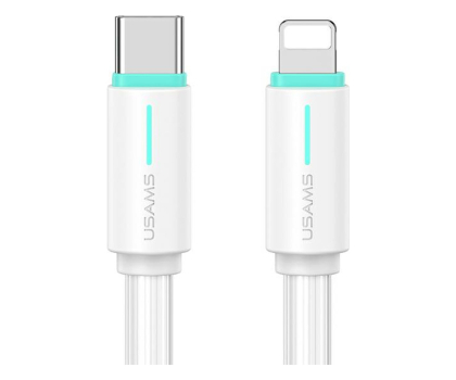 Kabel Lightning USAMS Kabel USB-C/Lightning 1m SJ73530W biały