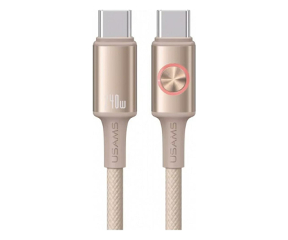 Kabel USB USAMS Kabel 240W USB-C do USB-C 1,2m tytanowy