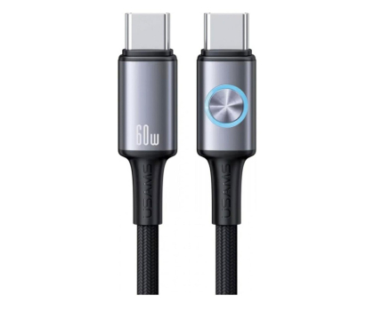 Kabel USB USAMS Kabel 60W USB-C do USB-C 1,2 m stalowy