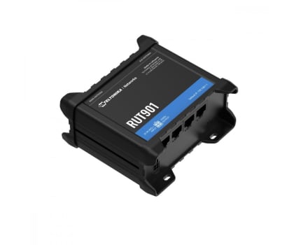 Modem Teltonika Outlet Router LTE RUT901 (Cat 4), 3G, 2G, 2xSIM, 4xRJ45