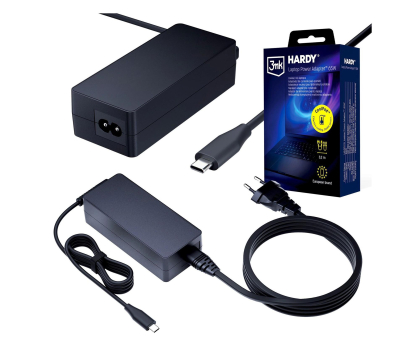 Zasilacz do laptopa 3mk Hardy Laptop Power Adapter™ 65W 3,2m USB-C