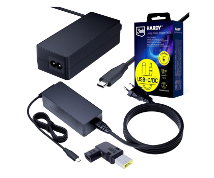 Zasilacz do laptopa 3mk Hardy Laptop PowerAdapter Lenovo 20V USB-C DC 11 x 4.5 slim