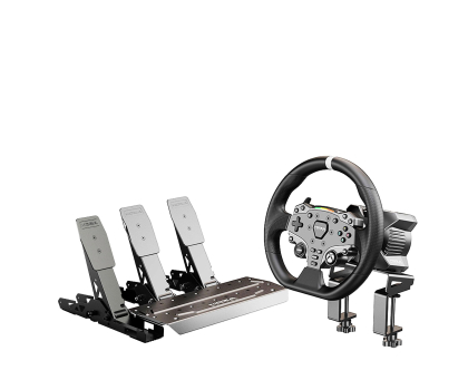 Kierownica Moza Zestaw gamingowy (R3 / E5 / SRP-Lite / zaciski R3) + RS19