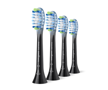 Końcówka do szczoteczek i irygatorów Philips Sonicare Końcówki C3 Premium Plaque Defence Czarne 4 szt. HX9044/88