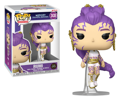Figurka z gier Funko POP POP Animation: KPOP Demon Hunters - Rumi w/Chase (Glow)
