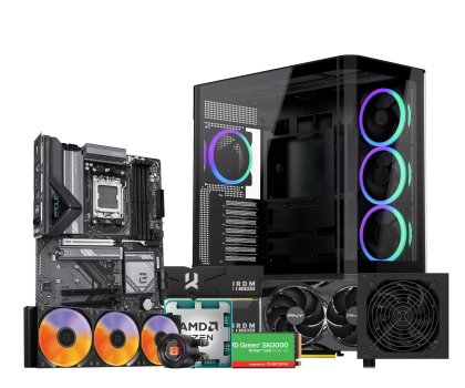 Desktop Polecany zestaw Ryzen 7 7800X3D/32GB/2TB/ RTX 5070 Ti 16GB