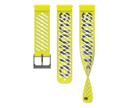 Pasek do smartwatchy Suunto 22mm Athletic 5 Silicone Strap Lemon Yellow S+M