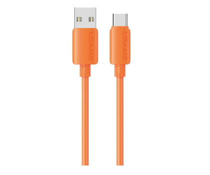 Kabel USB USAMS Kabel 3A Silicone Fast Charging USB-C pomarańczowy