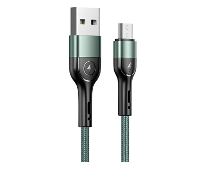 Kabel USB USAMS Kabel pleciony U55 2A micro USB U55 zielony