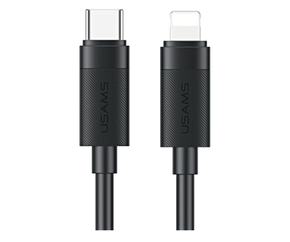 Kabel Lightning USAMS Kabel U94 30W USB-C do Lightning 1m czarny