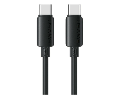 Kabel USB USAMS Kabel 60W 3A Silicone Fast Charging USB-C do USB-C czarny