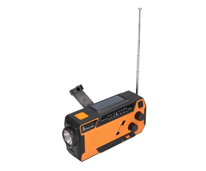 Radioodtwarzacz ExtraLink SR-4000 SOLARNE Z KORBKĄ DYNAMO POWERBANK 4000MAH Z LATARKĄ