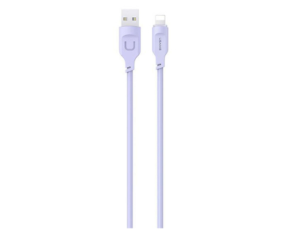 Kabel Lightning USAMS Kabel lightning 2,4A 1,2m Fast Charging purpurowy