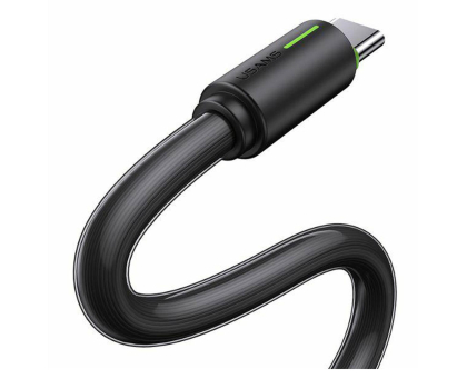Kabel USB USAMS Kabel USB-C 3A YU Series 1mUSB-C/USB-A czarny
