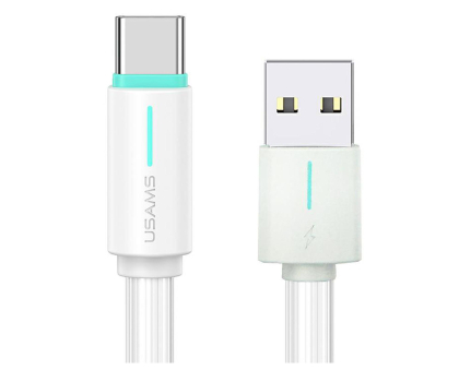 Kabel USB USAMS Kabel USB-C 3A YU Series 1m USB-C/USB-A biały