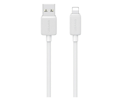 Kabel Lightning USAMS Kabel US-SJ694 2,4A Lightning do USB-A 2m biały