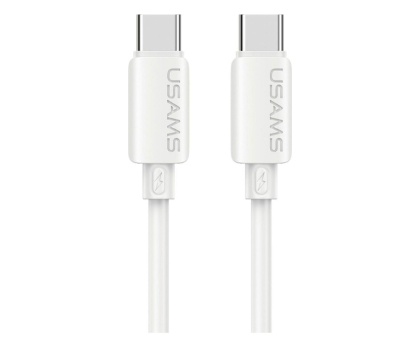 Kabel Lightning USAMS Kabel 30W 3A Silicone Fast Charging USB-C do Lightning biały