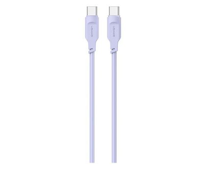Kabel USB USAMS Kabel USB-C na USB-C 100W 1,2mPort Display purpurowy