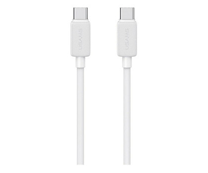 Kabel USB USAMS Kabel KY Series US-SJ696 60W USB-C do USB-C 2m biały